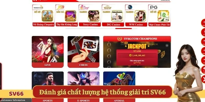 Đánh giá chất lượng của hệ thống giải trí SV66